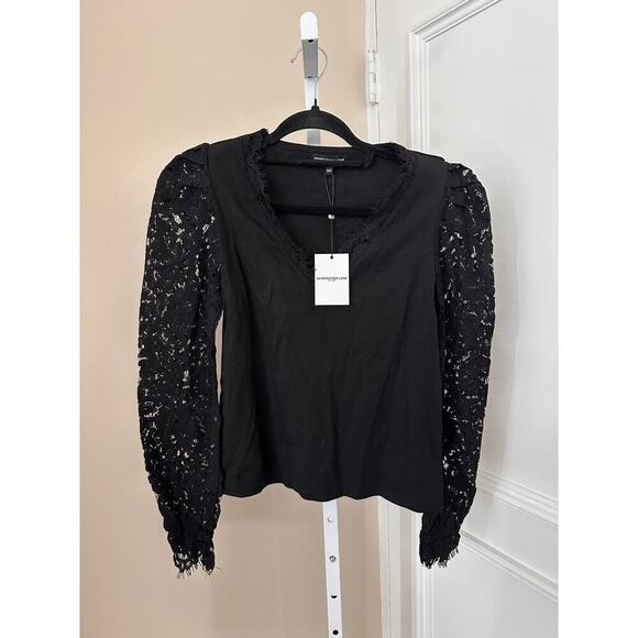 NWT Generation Love Aurora Lace Top Black size XXS - Picture 5 of 8